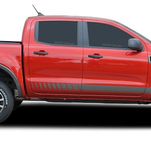 NOMAD ROCKERS : Fits Ford Ranger Lower Rocker Panel Stripes Vinyl Graphics Decals Kit 2019 2020 2021 2022 2023 - &quot;The MoProAuto Original&quot;