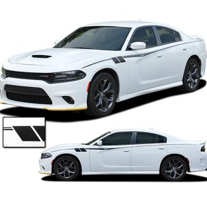 FIERCE : Fits 2015-2023 Dodge Charger Body Stripes Side Door Decals Vinyl Graphics - &quot;The MoProAuto Original&quot;