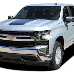 TRAIL BOSS HOOD: Kit de calcomanías de vinilo con rayas gráficas para capó de Chevy Silverado para modelos 2019, 2020, 2021, 2022, 2023, 2024 y 2025. &quot;El original de MoProAuto&quot;.