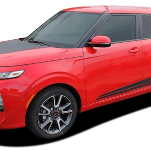 SOULED: Adesivos de capô e listras do painel inferior do Kia Soul, gráficos de vinil para detalhes da carroceria, compatível com Kia Soul 2020-2025 - &quot;The MoProAuto Original&quot;