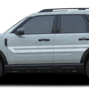 REVIVE : Fits Ford Bronco Sport Retro Side Body Door Stripes Vinyl Graphics Decals Kit for 2021 2022 2023 2024 2025 - &quot;The MoProAuto Origina
