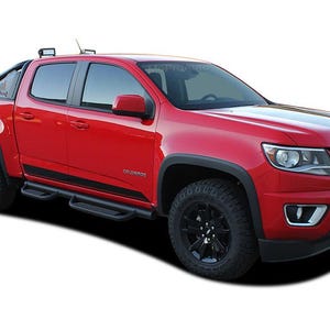 RAMPART : 2015-2022 Chevy Colorado Lower Rocker Panel Stripe Decal Accent Vinyl Graphic Kit Package - &quot;The MoProAuto Original&quot;