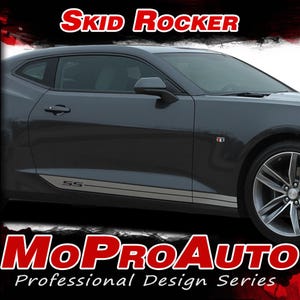 2016 2017 2018 Camaro SKID ROCKERS Chevy Camaro Lower Rocker Panel Door Stripes Vinyl Graphics and Decals Kit - &quot;The MoProAuto Original&quot;