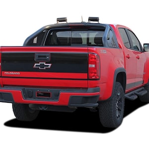 GRAND : 2015-2020 Chevy Colorado Rear Tailgate Blackout Decal Accent Vinyl Graphic Stripe Kit - &quot;The MoProAuto Original&quot;
