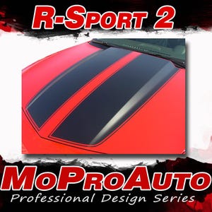 2014-2015 R-SPORT 2 : Chevy Camaro Rally Racing Stripes Hood Trunk Vinyl Graphics - &quot;The MoProAuto Original&quot;