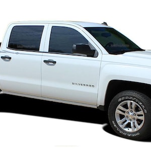 ELITE: Kit de calcomanías gráficas de vinilo con rayas para la parte superior de la carrocería de Chevy Silverado o GMC Sierra 2014-2018: &quot;El original de MoProAuto&quot;