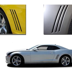 2014-2015 ORIGINAL GILL STRIPES : Chevy Camaro Vinyl Graphic Vent Stripe Accent Decals Set (Fits All Models) - &quot;The MoProAuto Original&quot;