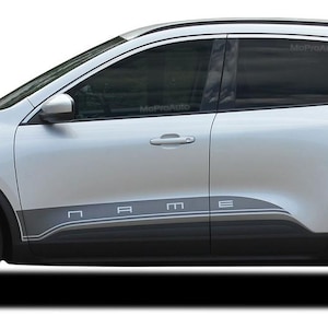 DEPART ROCKERS : Fits Ford Escape Side Door Rocker Stripes Vinyl Graphics Decals Kit 2020-2025 Models - &quot;The MoProAuto Original&quot;