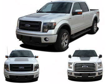 FORCE HOOD SOLID: Pasuje do Forda F-150 Maska Pakiet wyglądu Zestaw grafiki winylowej na lata 2009-2014 i 2015-2020 - „Oryginał MoProAuto”