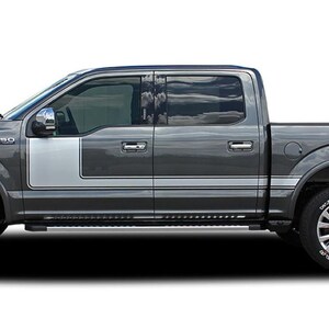 FORCE ONE Solid: past Ford F-150 Hockey Stripes FX Appearance Package Vinyl Graphics Decals Kit voor 2009-2020 - &quot;The MoProAuto Original&quot;