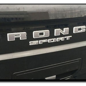 BRONCO SPORT LETTERS : Fits Ford Bronco Sport Front Grill Rear Name Text Decals Vinyl Graphics for 2021-2025 - "The MoProAuto Original"