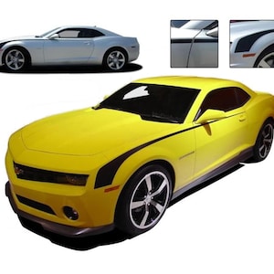 THROWBACK Fits : 2010-2013 Chevy Camaro Original Hockey Stick OEM Style Vinyl Graphics Side Door Stripe Kit - &quot;The MoProAuto Original&quot;