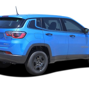 ALTITUDE : Fits 2017-2025 Jeep Compass Vinyl Graphics Decal Stripe Upper Body Door Line Kit - &quot;The MoProAuto Original&quot;
