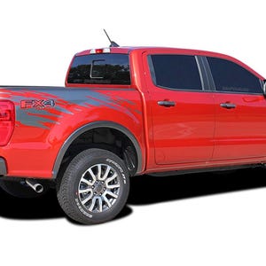GUARDIAN : Fits Ford Ranger Rear Bed Stripes Vinyl Graphics Decals Kit 2019 2020 2021 2022 2023 - &quot;The MoProAuto Original&quot;