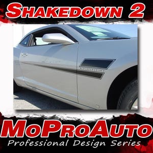 2014-2015 SHAKEDOWN 2 : Camaro Side Door Hockey Stripe Decal Vinyl Graphics Kit - &quot;The MoProAuto Original&quot;