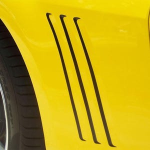 2014-2015 ORIGINAL GILL STRIPES 2 : Chevy Camaro Vinyl Graphic Vent Stripe Accent Decals Set (Fits All Models) - &quot;The MoProAuto Original&quot;