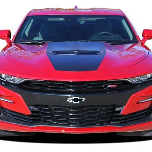 2019-2024 Camaro Hood Decal SHOCK Chevy Camaro Center Stinger Style Hood Stripe Decals Vinyl Graphics Kit - &quot;The MoProAuto Original&quot;