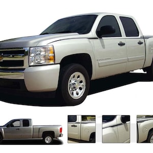 QUICKSILVER: Kit de gráficos de vinilo para Chevy Silverado o GMC Sierra compatible con los modelos 2007 2008 2009 2010 2011 2012 2013 - &quot;El original de MoProAuto&quot;