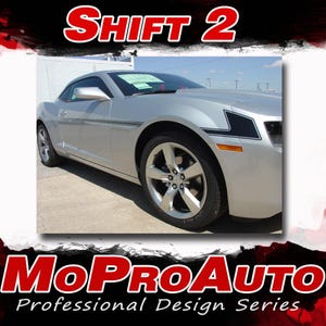 2014-2015 SHIFT 2 : Camaro Side Door Hockey Stripe Decal Vinyl Graphics Kit - &quot;The MoProAuto Original&quot;
