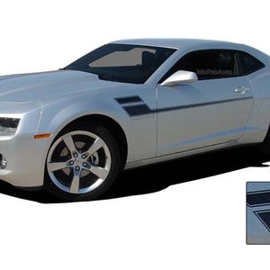 Camaro SPEED : 2010 2011 2012 2013 Camaro Side Door Hockey Striping Vinyl Graphics Kit - &quot;The MoProAuto Original&quot;