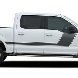 FORCE TWO Solid: past op Ford F-150 Hockey Stripes FX Appearance Package Vinyl Graphics Decals Kit voor 2009-2020 - &quot;The MoProAuto Original&quot;