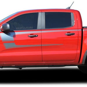 STRIKER : Fits Ford Ranger Side Door Stripes Vinyl Graphics Decals Kit 2019 2020 2021 2022 2023 - &quot;The MoProAuto Original&quot;