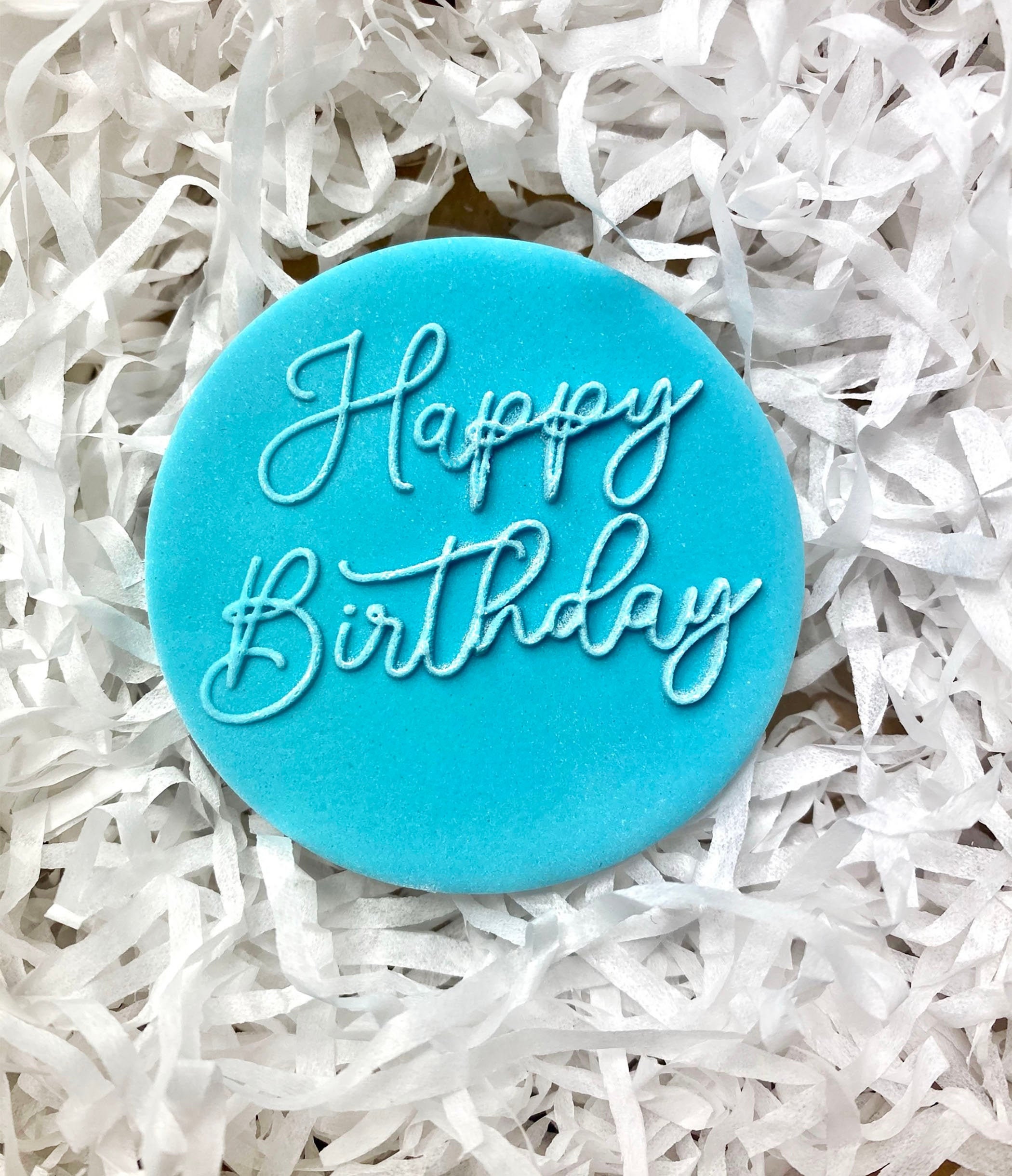 Happy Birthday Embosser Cookie Stamp for Cookies Cupcakes Etsy UK