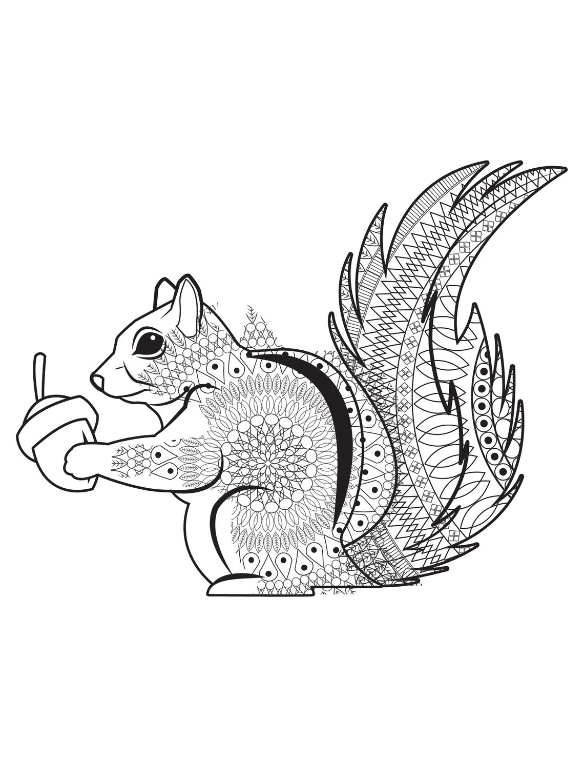 Printable Mandala Forest Animals Coloring Pages for Children ...