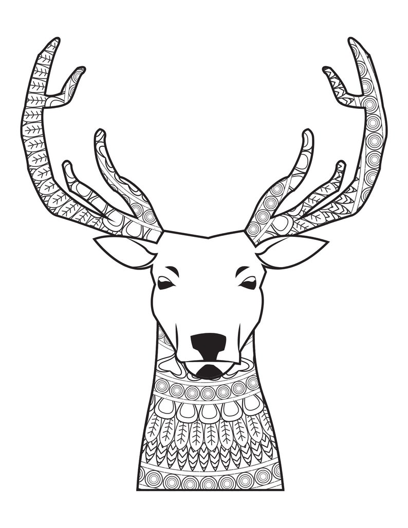Printable Mandala Forest Animals Coloring Pages for Children ...