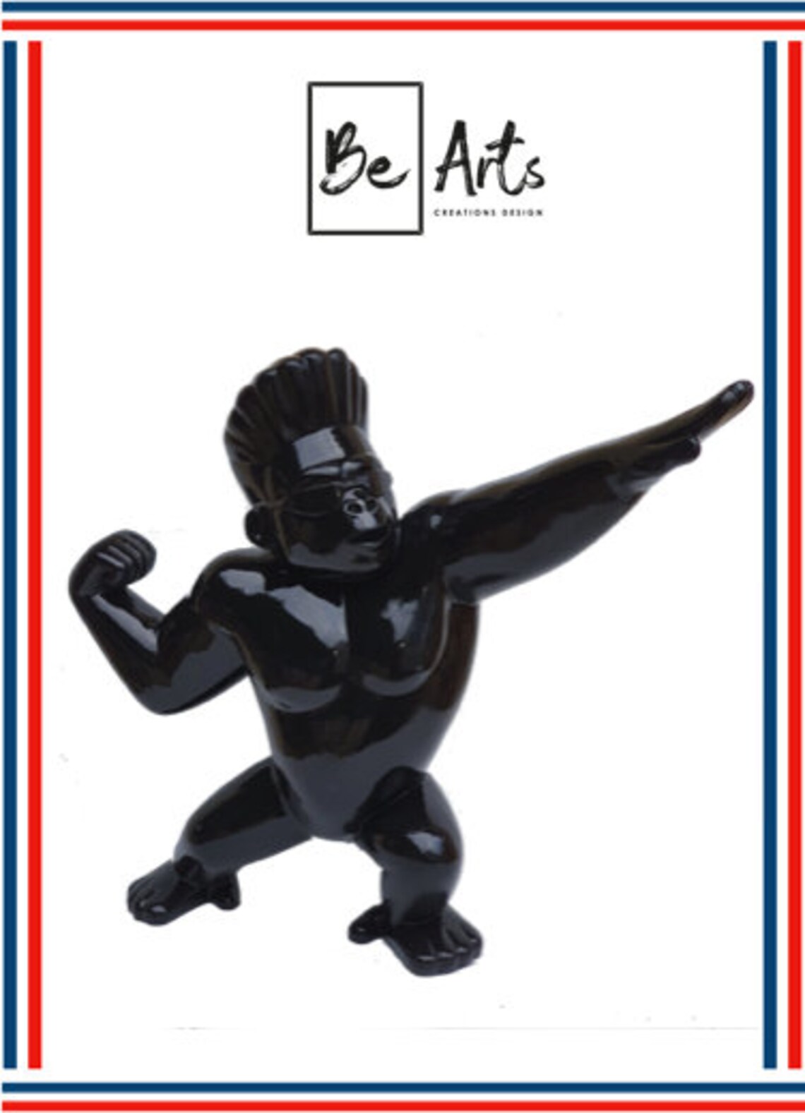 resin gorilla statue