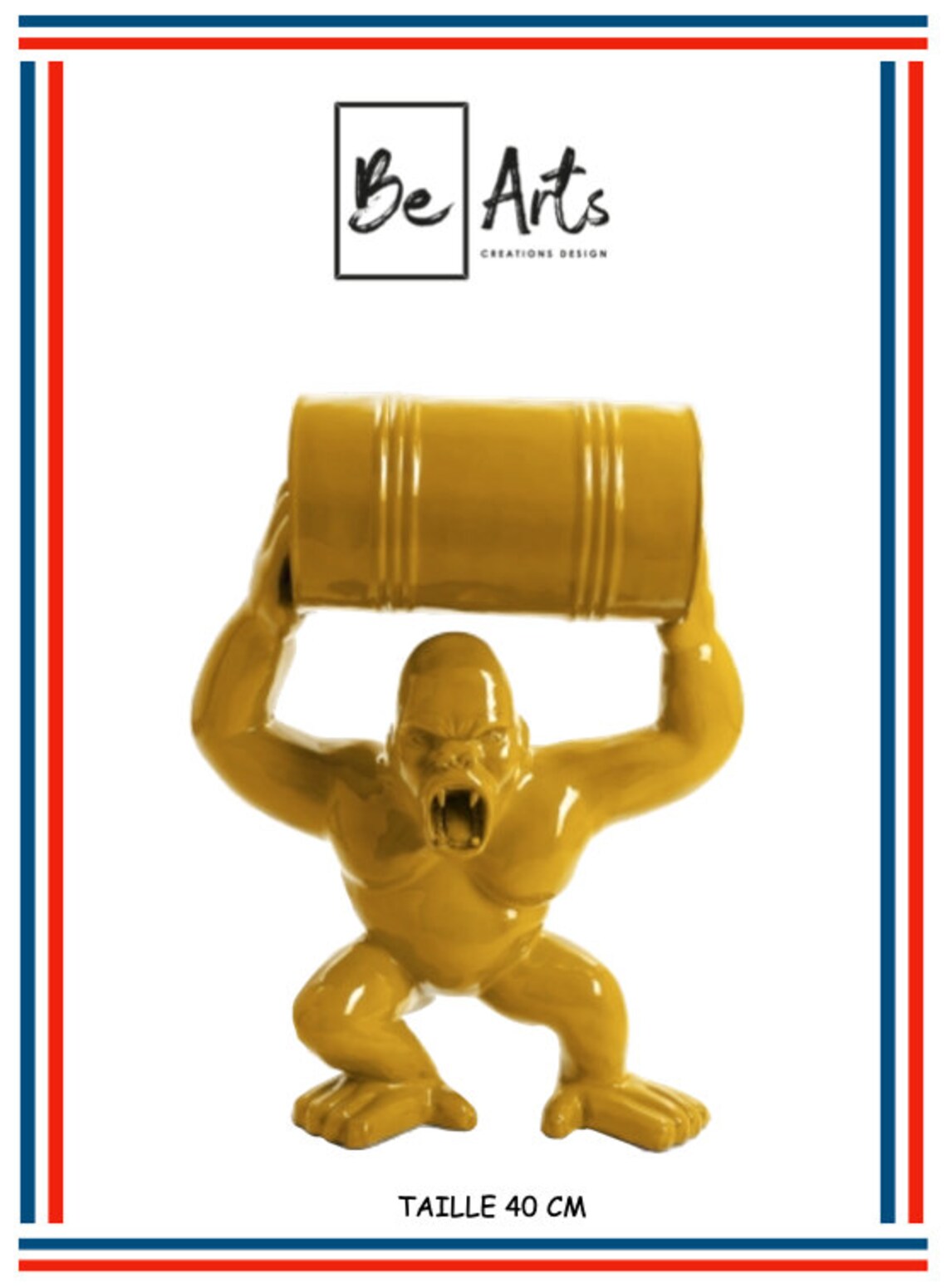 resin gorilla statue