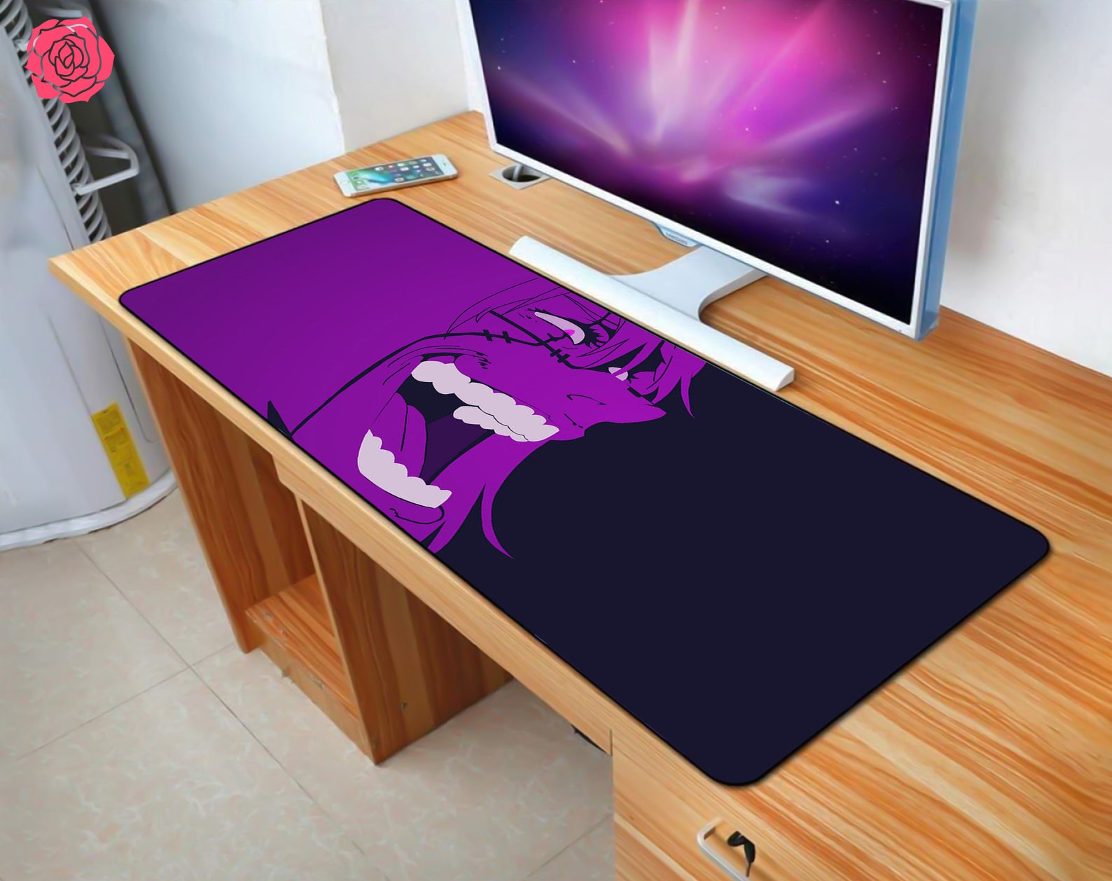 Leather Mouse Pad Protector Anime Mouse pad Manga 1397 Etsy