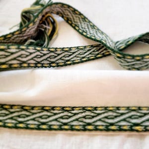 Tablettvävd vikingaband, Birka B12-mönster, vikingabälte
