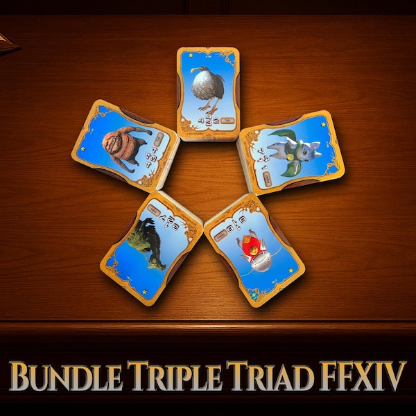 Triple Triad – Final Fantasy XIV complete deck | 403 premium cards all expansions | fanmade | Christmas gift | Free worldwide shipping