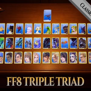 Triple Triad – Mazzo Final Fantasy VIII | 110 o 120 carte | Nuova edizione riprogettata | 10 carte esclusive | Premium creato dai fan