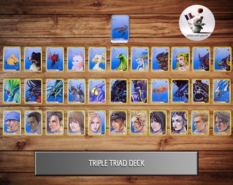 Mazzo giocabile completo Triple Triad FFVIII Consegna internazionale gratuita FANART