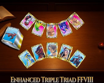 Triple Triad – Final Fantasy VIII 120-Card Deck | Newly Redesigned Edition | 10 Exclusive Cards | Premium Fanmade Version