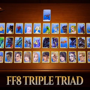 Triple Triad – Final Fantasy VIII Complete Deck | 110 Premium Cards | Fanmade Collector Edition | Christmas gift | Free Worldwide Shipping
