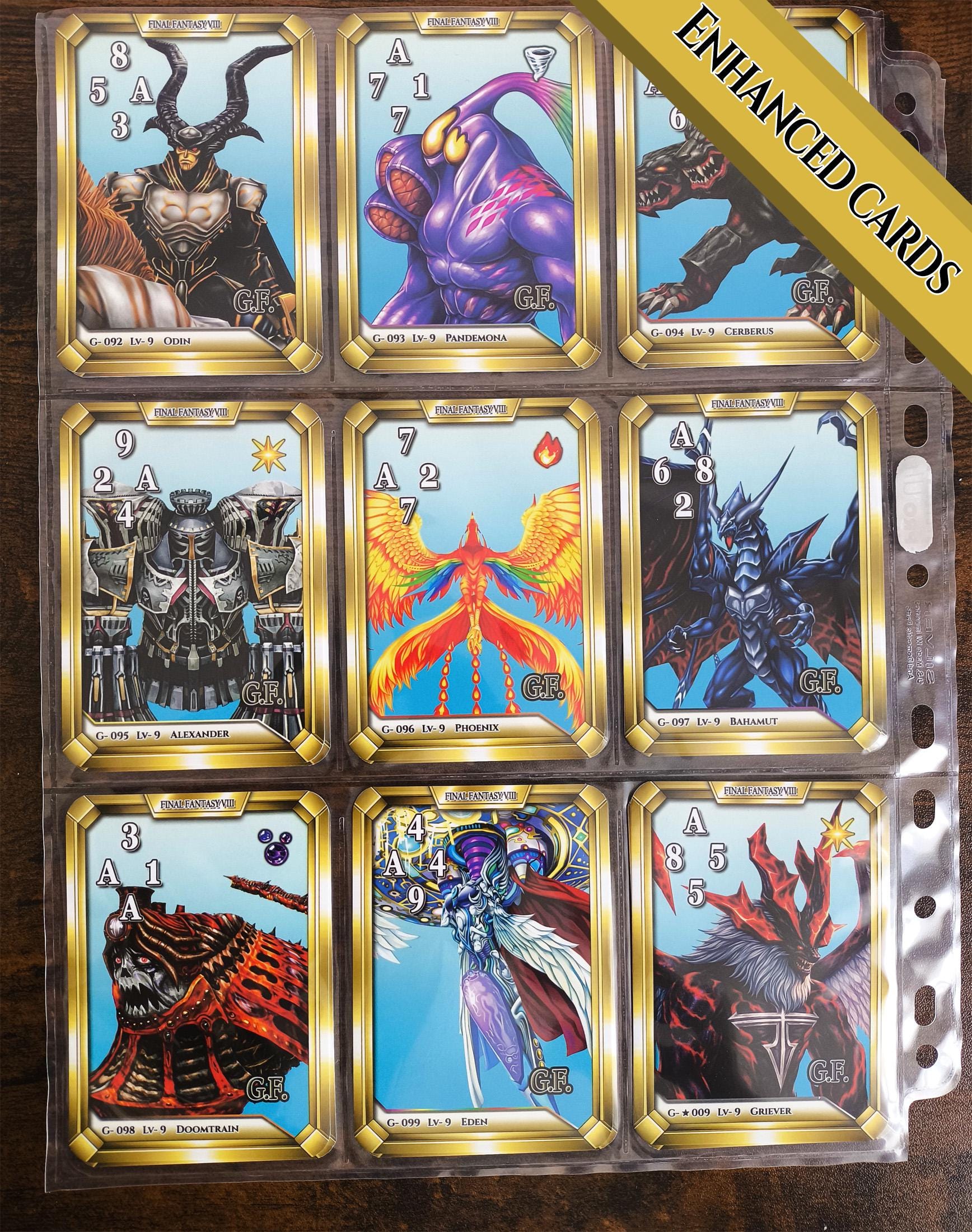 Triple Triad – Final Fantasy VIII Deck | 110 or 120 Cards | Newly