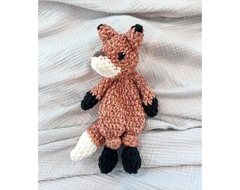 Cozy Fox Lovey | Handmade Crochet Comfort Toy for Baby