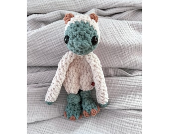 Soft Baby Mini Yeti Lovey | Knotted Crocheted Comfort Toy