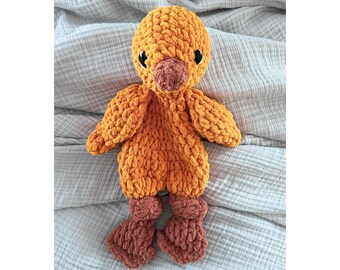 Cozy Chick Lovey | Handmade Crochet Comfort Toy for Baby