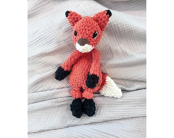 Cozy Fox Lovey | Handmade Crochet Comfort Toy for Baby