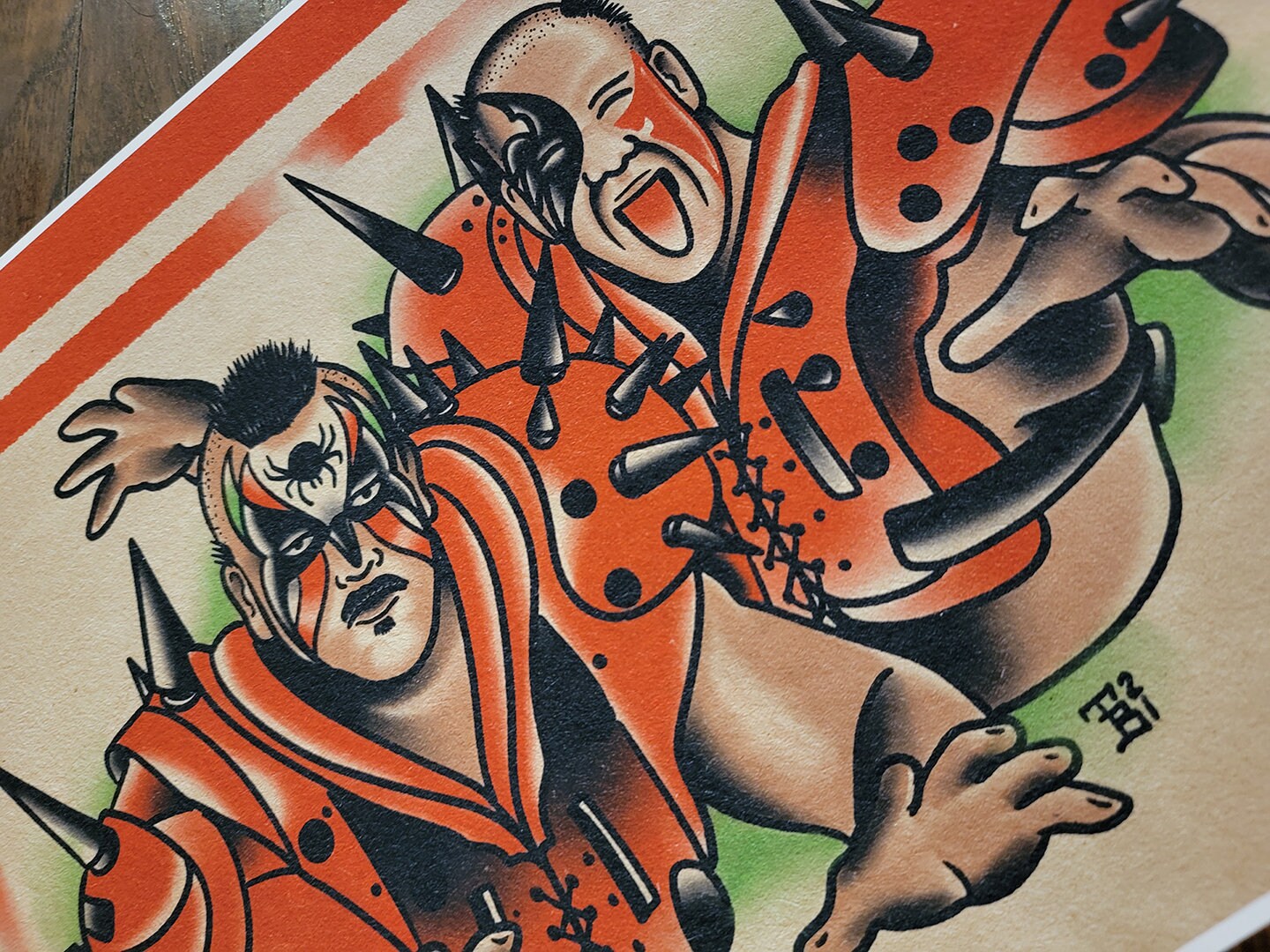 The Road Warriors Wrestling Tattoo Flash Sheet #3 - Etsy