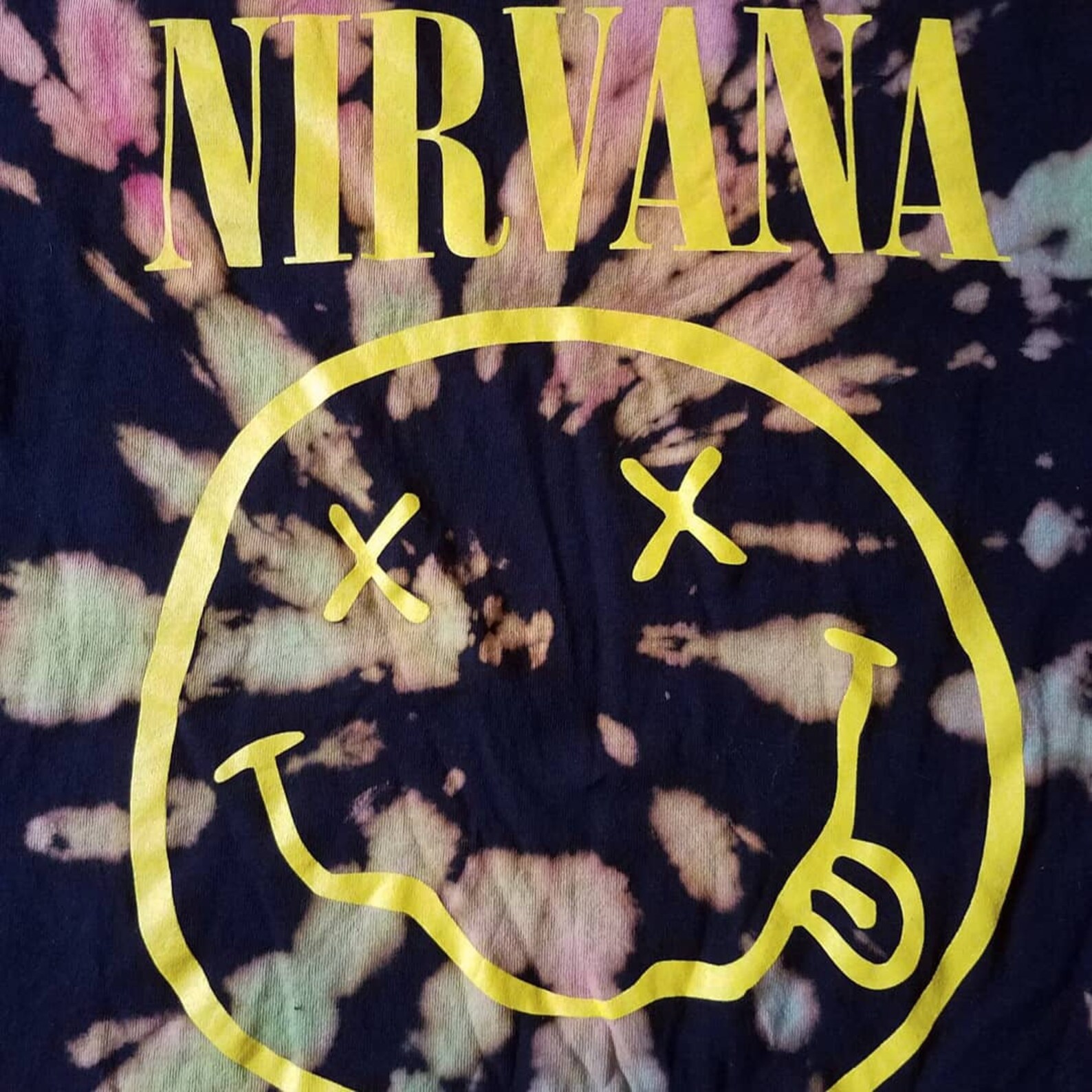 Custom Nirvana Tie Dye Shirt Men's Large Etsy