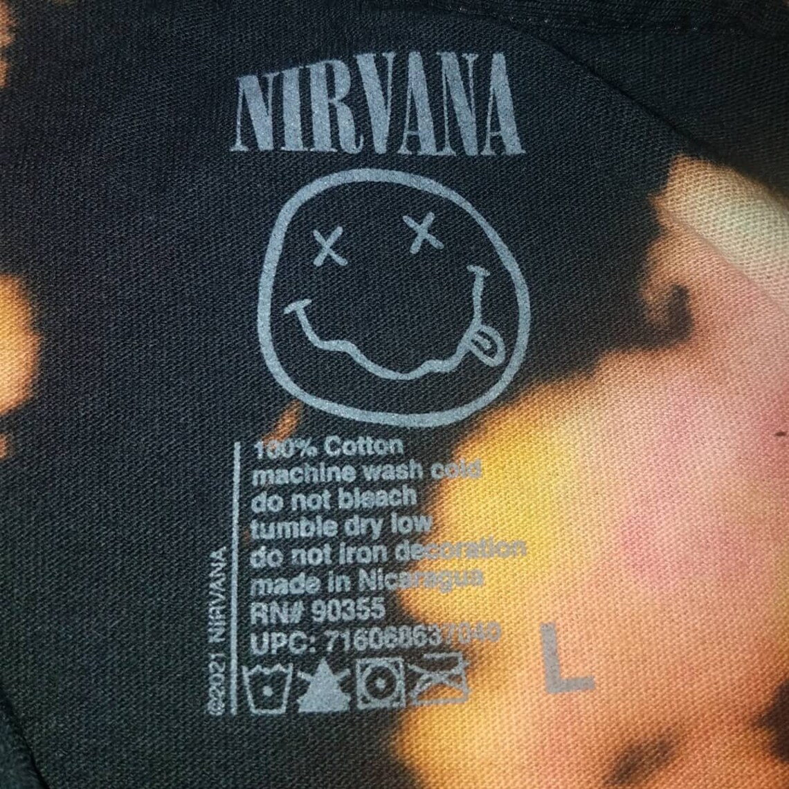 Custom Nirvana Tie Dye Shirt Men's Large Etsy