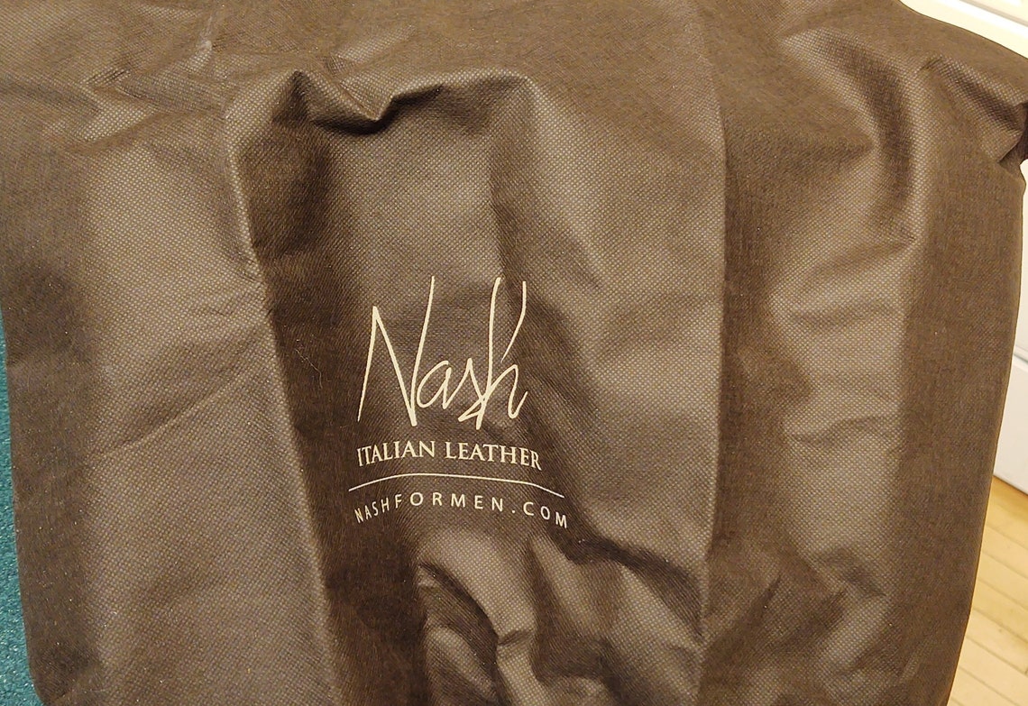 nash leather briefcase