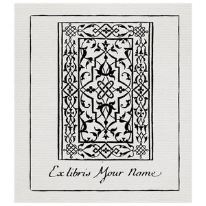 Carta de Tarot Personalizada Ex-Libris - Estilo de grabado de 1600 y 1700 - barroco - siglo 17 18 - exlibris