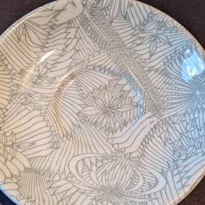 Sage Green Leaves Shenango China USA saucer