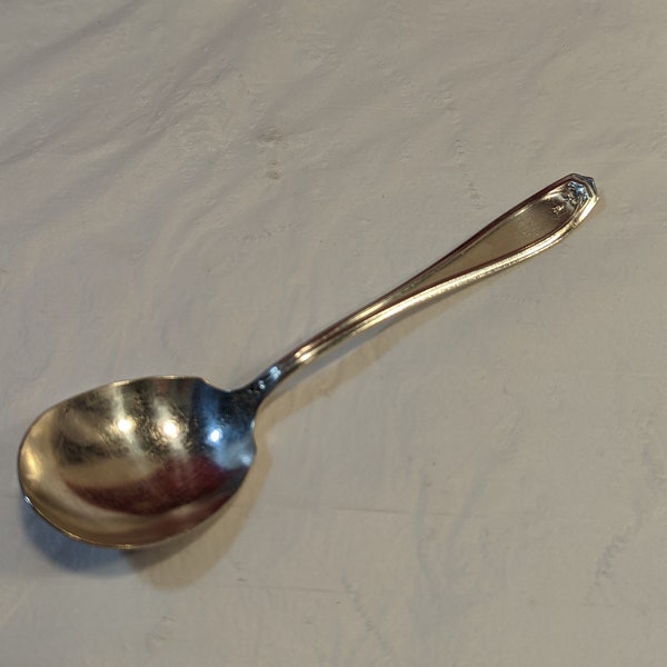 Chippendale 1919 Silverplate Sugar Spoon 1881 Rogers W.R. Keystone and Oxford Replacement Serving Spoon VIntage Cutlery